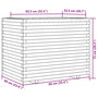 Voir la diapositive 6 : VIDAXL Jardiniere 90x60x72 cm bois de pin massif