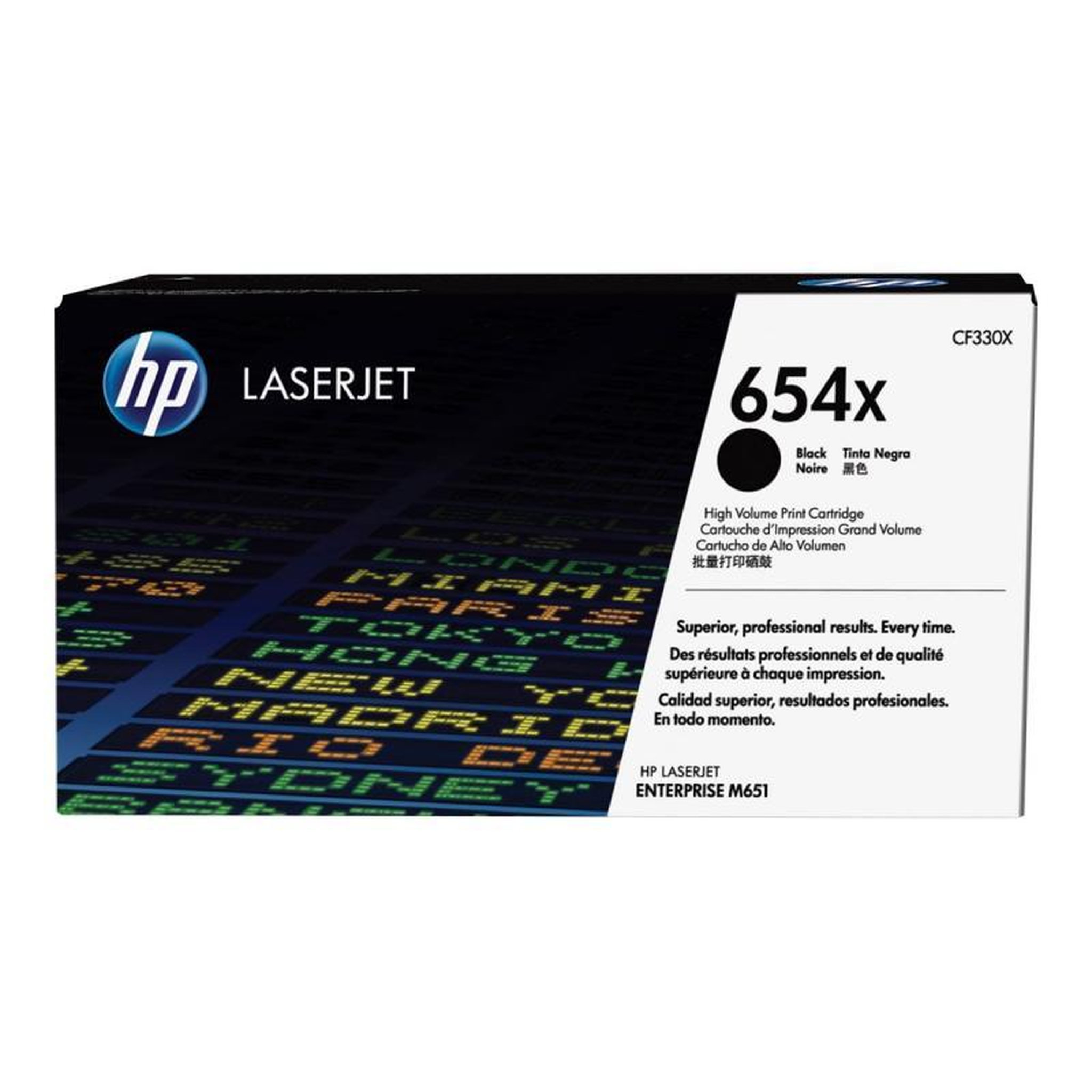 Voir la diapositive 2 : HP HP Cartridge No 654X HP654X HP 654X Black Schwarz (CF330X)