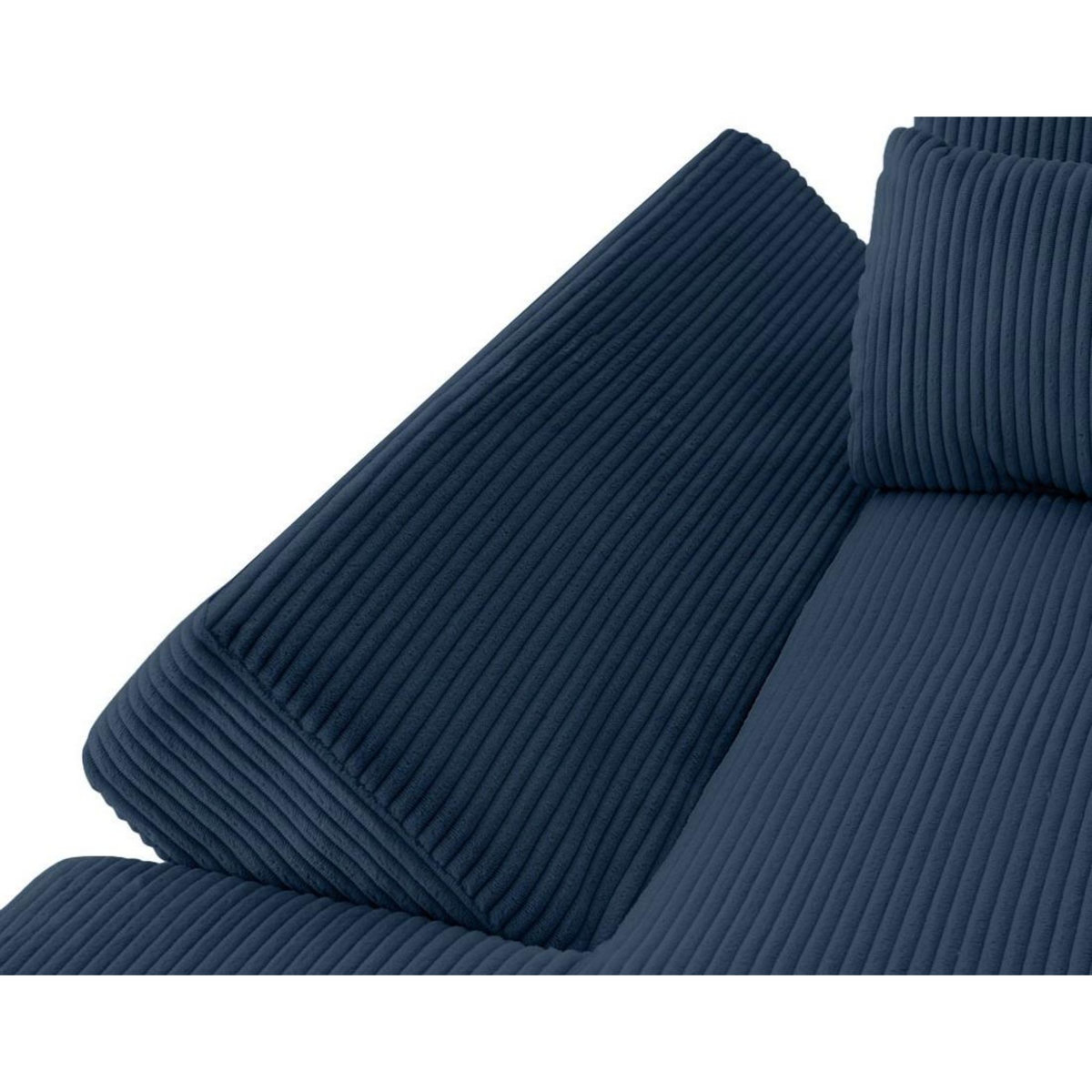 LISA DESIGN Vermont s - canapé panoramique d'angle droit 7 places en velours côtelé