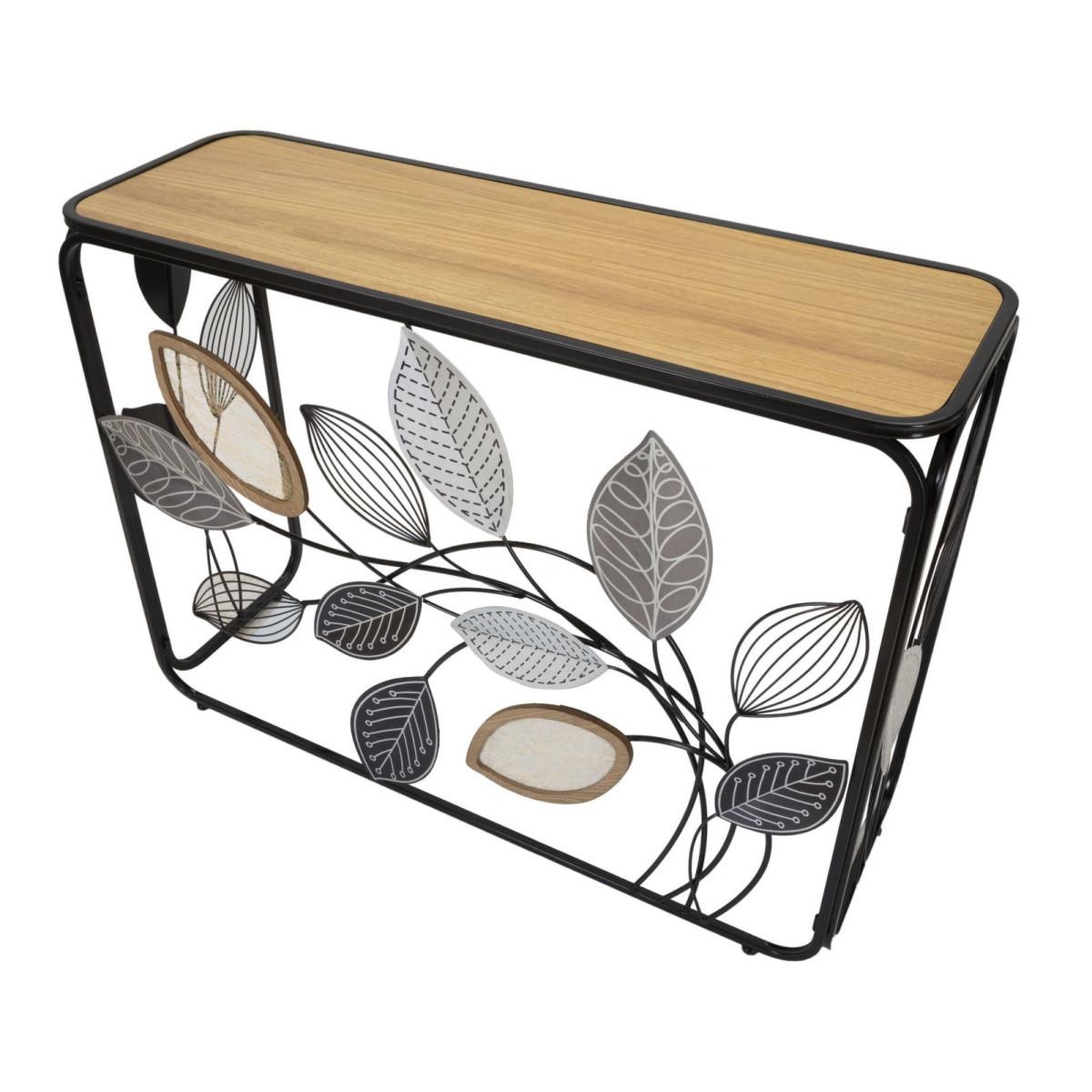 Voir la diapositive 2 : Paris Prix Console design en métal  automn  108cm multicolore