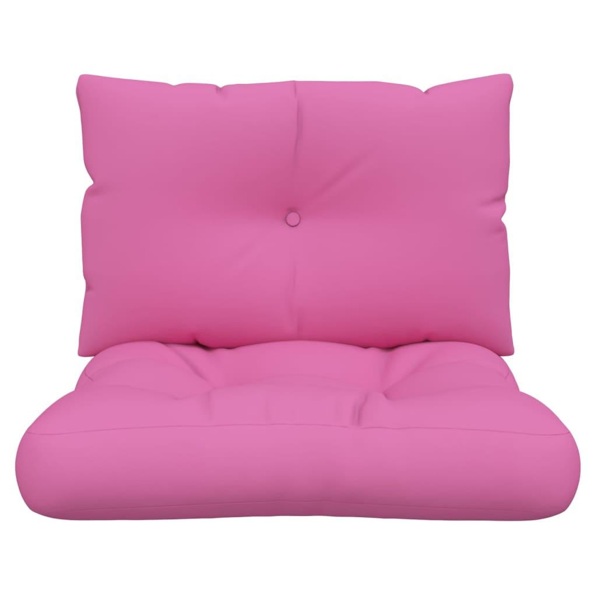 Voir la diapositive 4 : VIDAXL Coussins de palette lot de 2 rose tissu Oxford