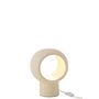 Voir la diapositive 2 : Paris Prix Lampe à Poser en Céramique  Cercle  27cm Beige