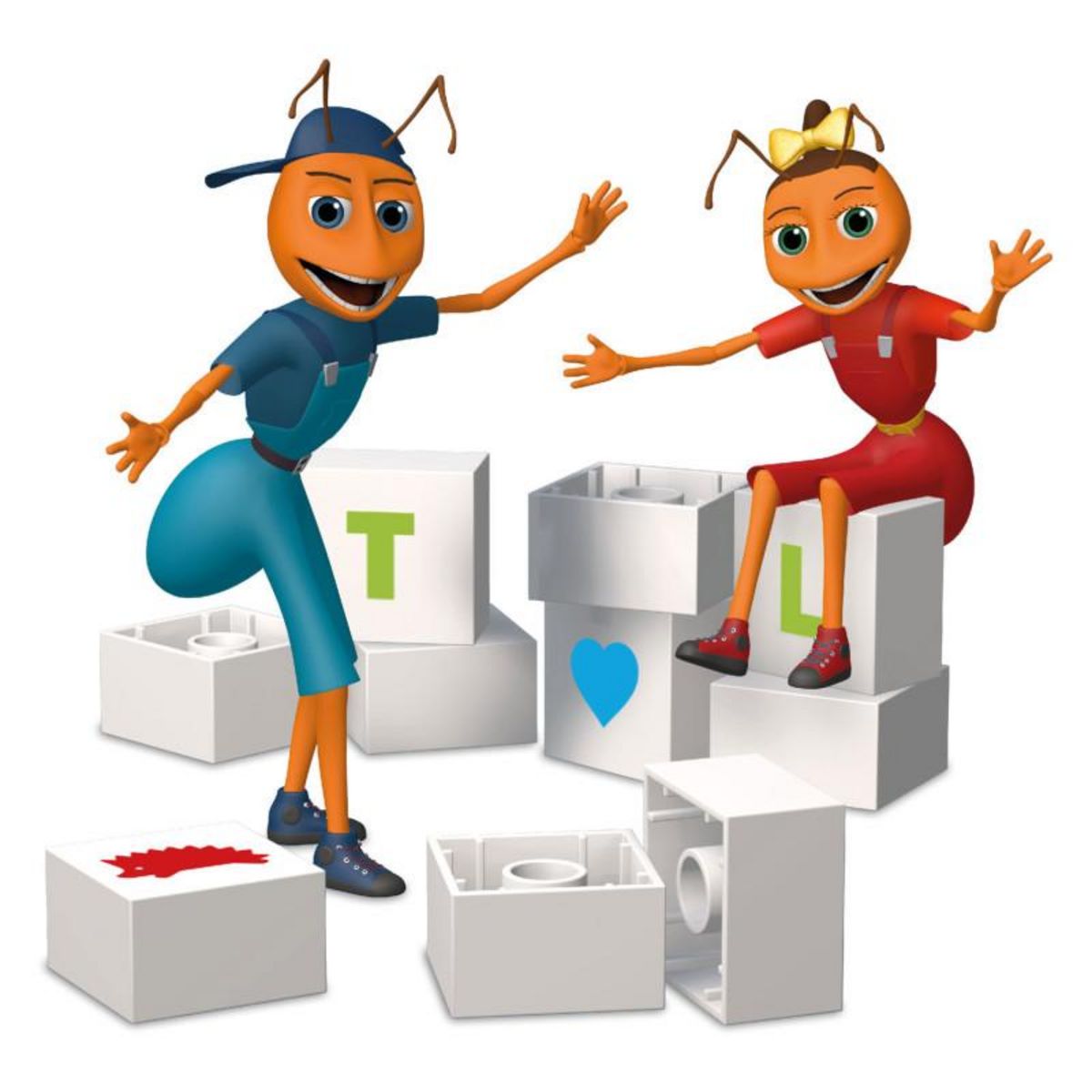 HUBELINO Hubelino Letters Learning Learning Blocks, 85dlg. 410016