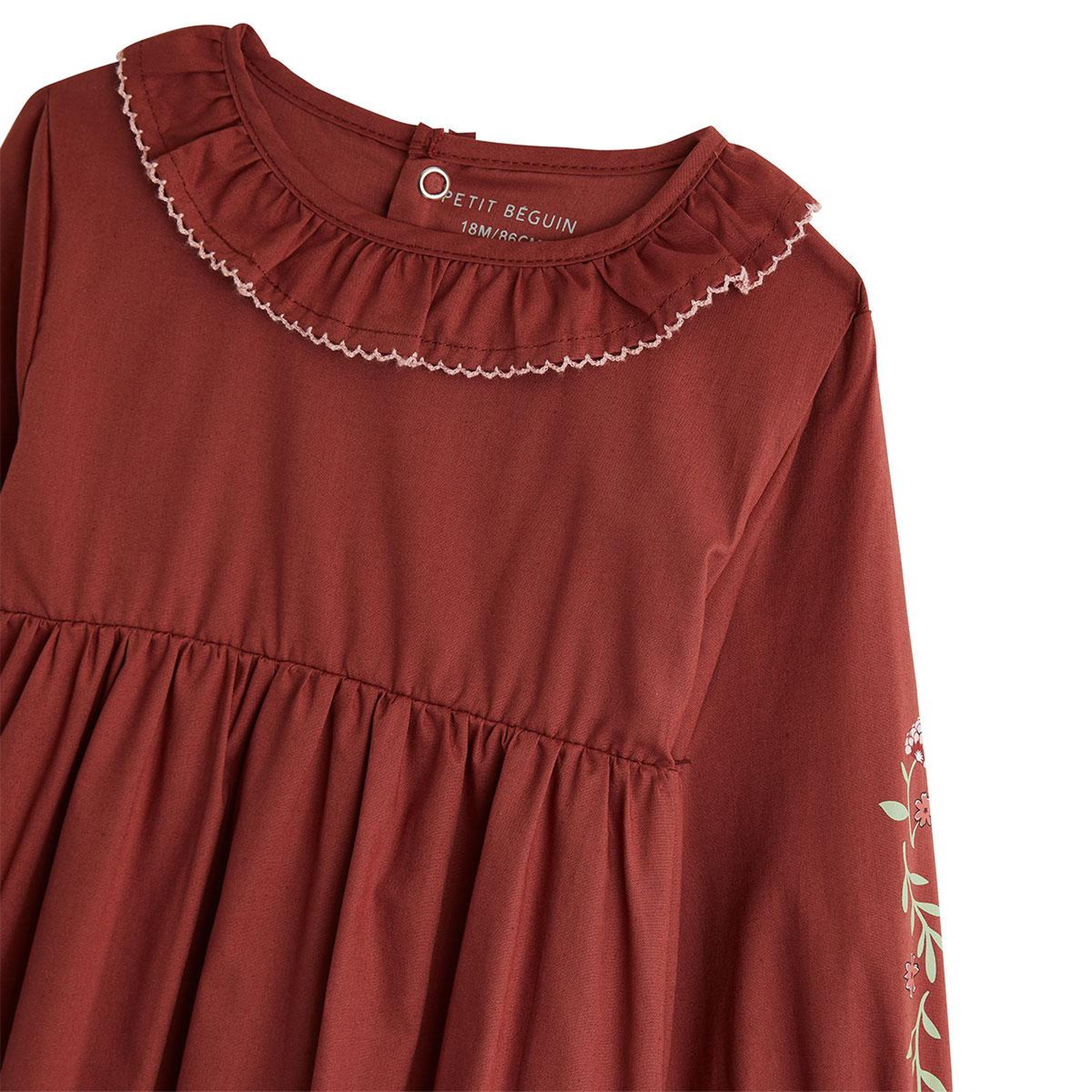 Voir la diapositive 3 : PETIT BEGUIN Robe enfant en popeline harmony
