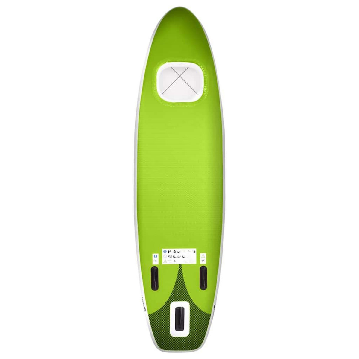 VIDAXL Ensemble de planche SUP gonflable Vert 360x81x10 cm