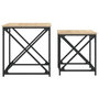 Voir la diapositive 5 : VIDAXL Tables basses gigognes 2 pcs chene sonoma bois d'ingenierie