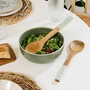 Voir la diapositive 2 : SECRET DE GOURMET Lot de 2 Couverts à Salade en Bois  Inaya  30cm Vert Olive