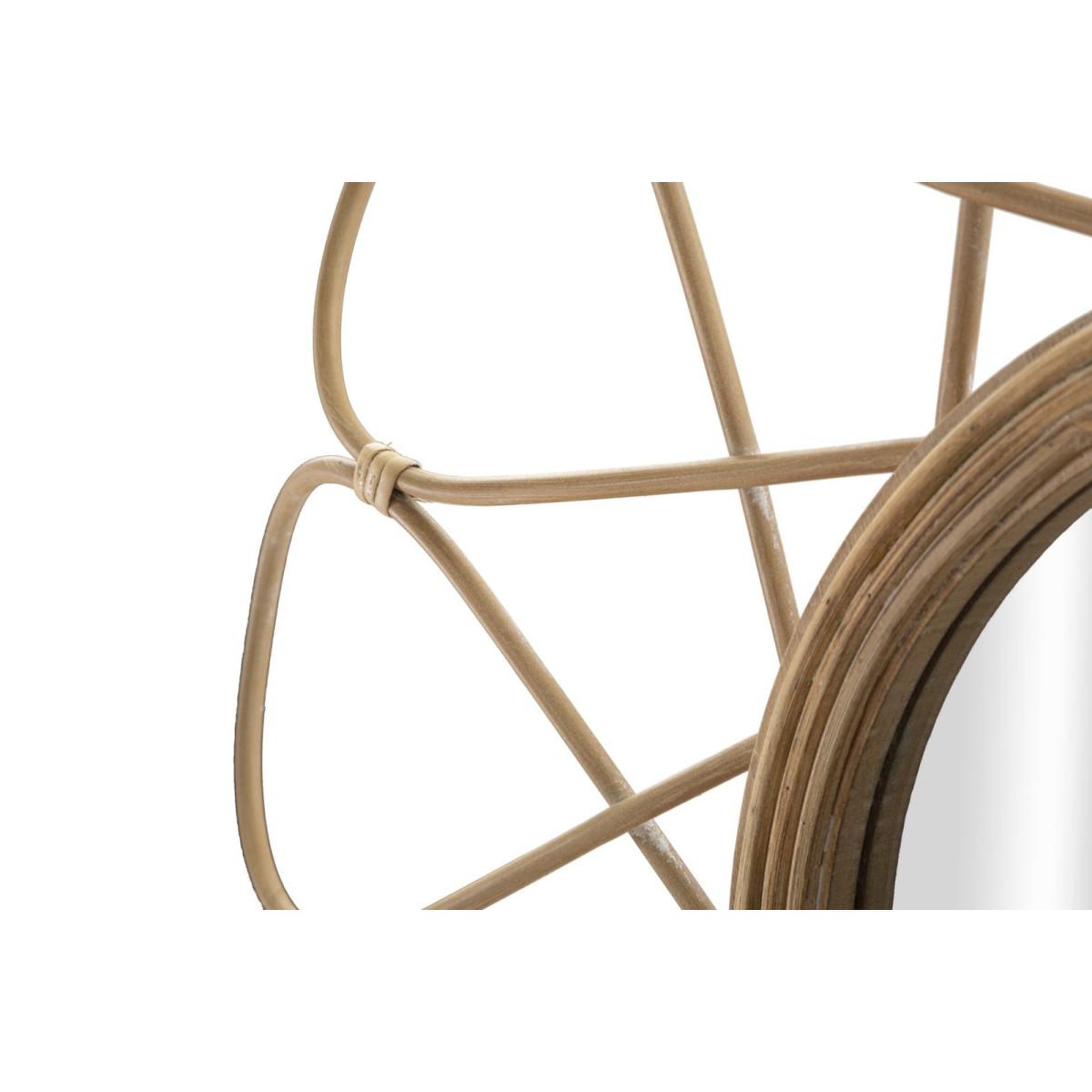 Voir la diapositive 3 : Paris Prix Miroir mural déco  almeria  65cm naturel