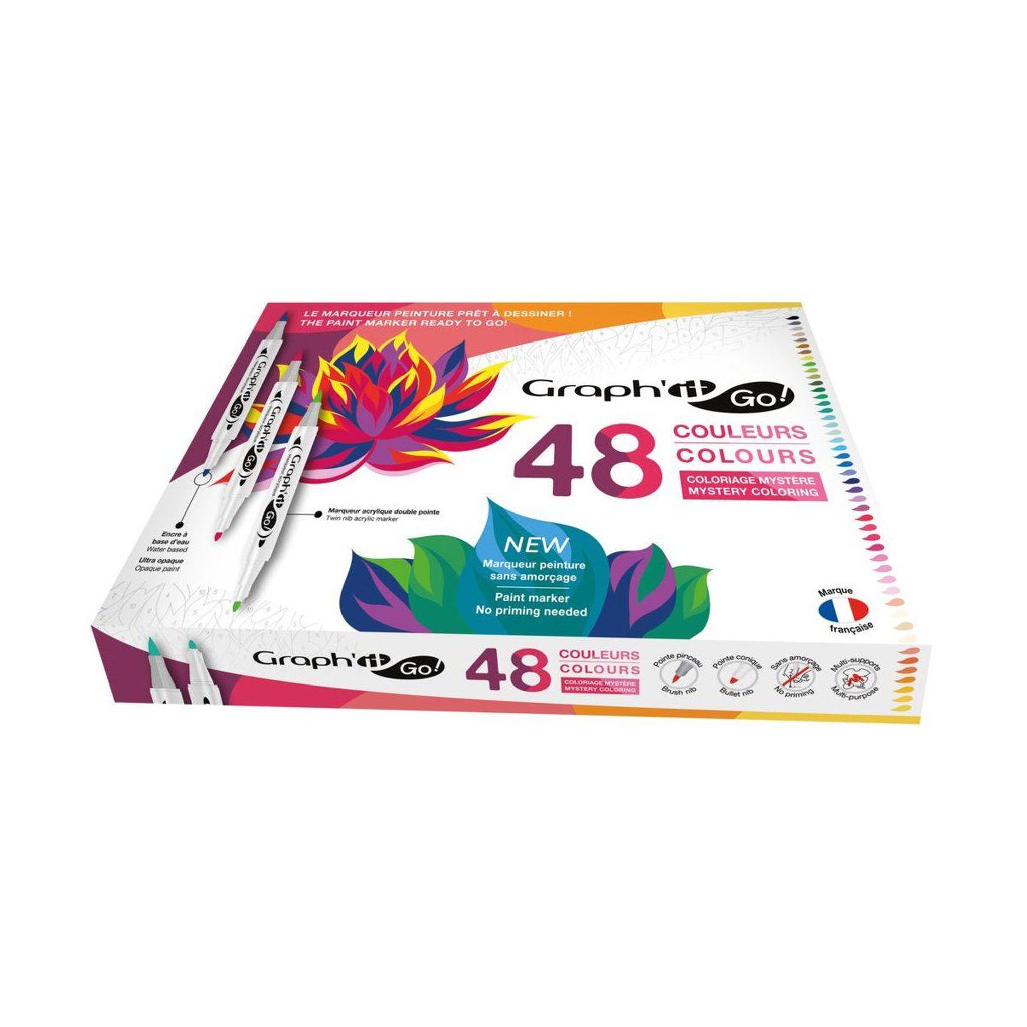 Graph it Graph'it go set de 48 marqueurs acrylique