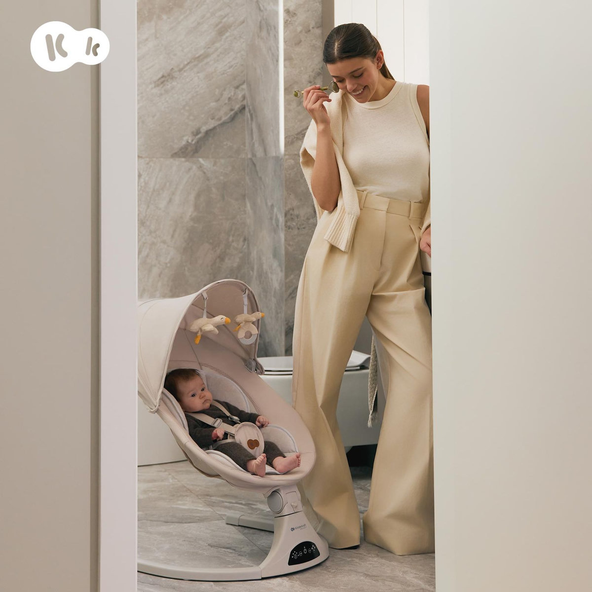 KINDERKRAFT Transat électrique bébé avec musique