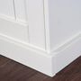 Voir la diapositive 3 : Paris Prix Bahut Bas 2 Portes  Takao  90cm Blanc & Naturel