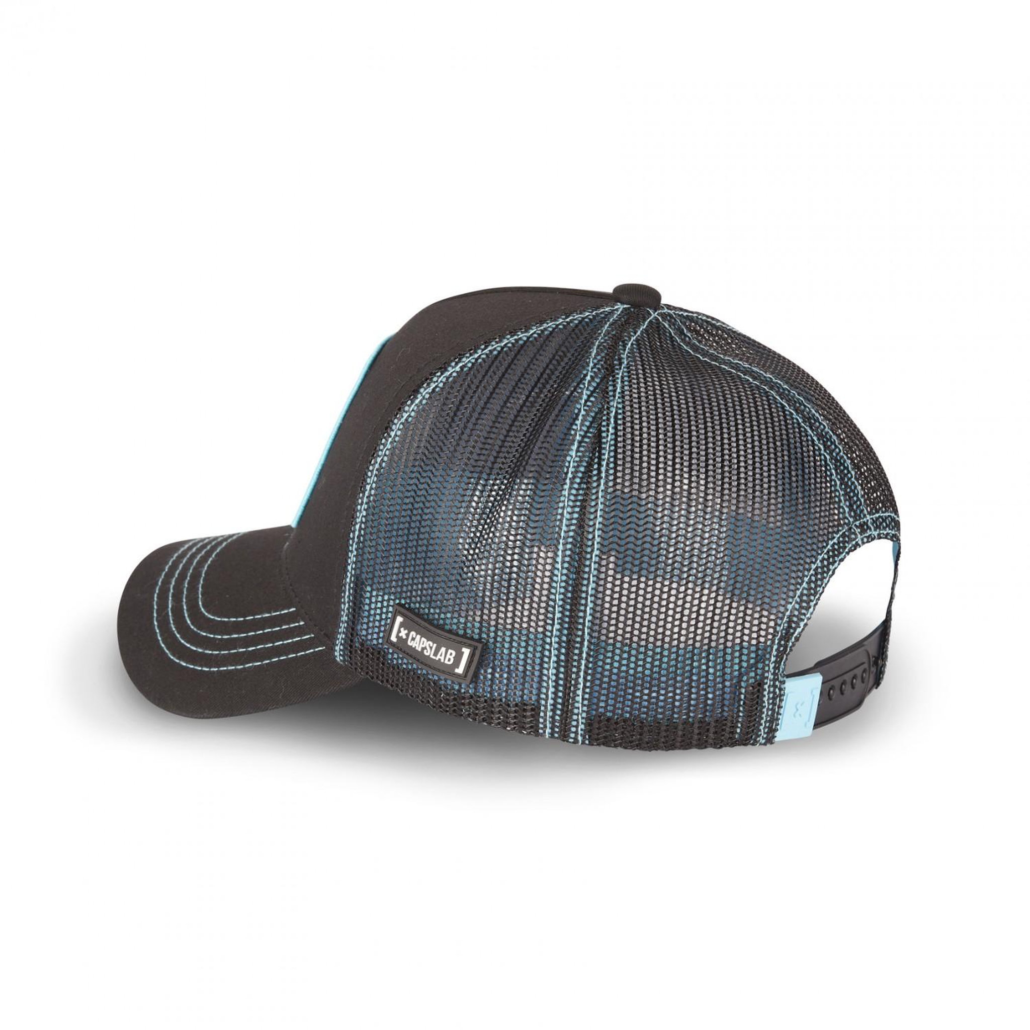 Voir la diapositive 4 : CAPSLAB Casquette trucker avec filet dragon ball super black goku