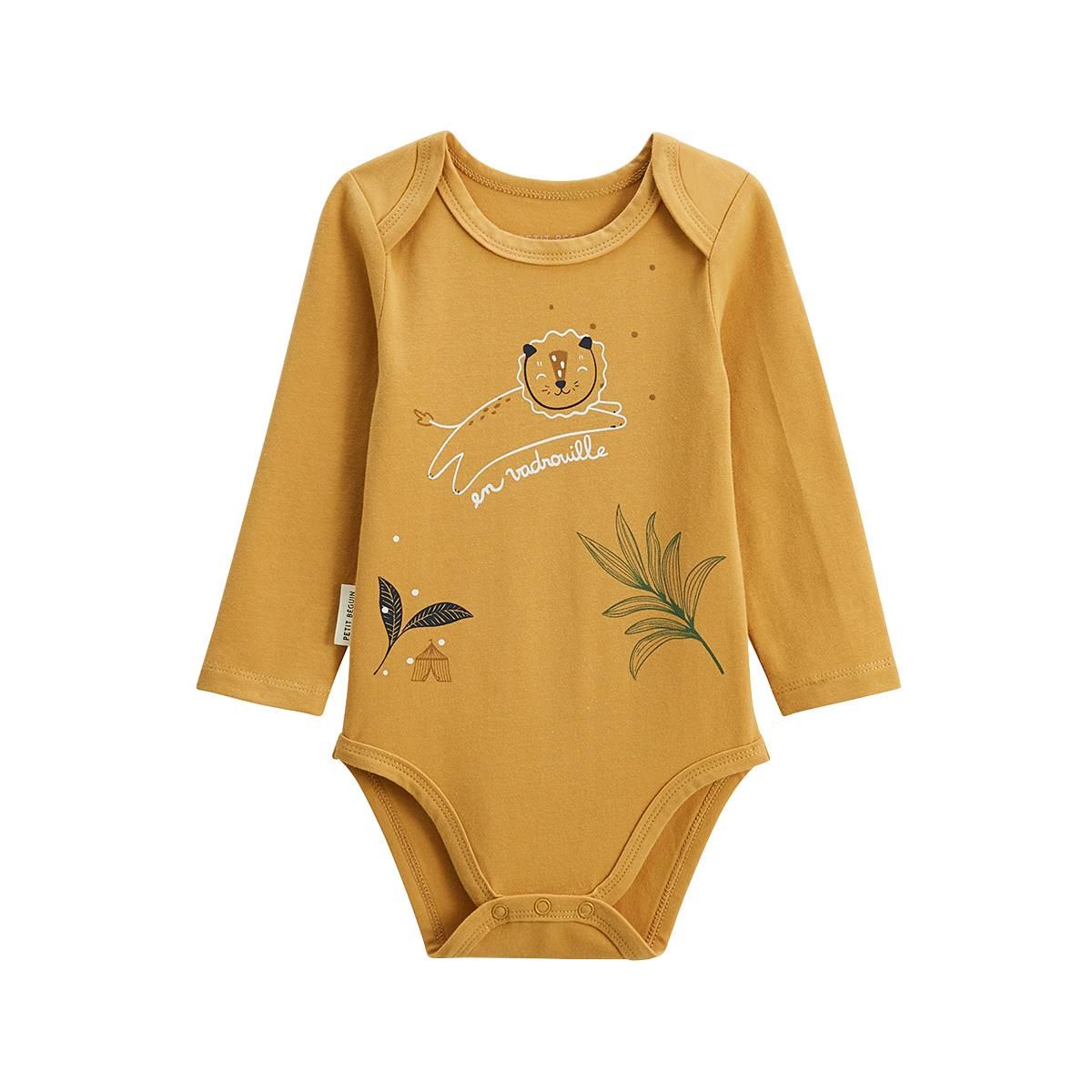 Petit Béguin Lot de 2 bodies bébé manches longues Charly