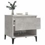 Voir la diapositive 5 : VIDAXL Tables d'appoint 2 pcs Gris beton 50x46x50 cm Bois d'ingenierie