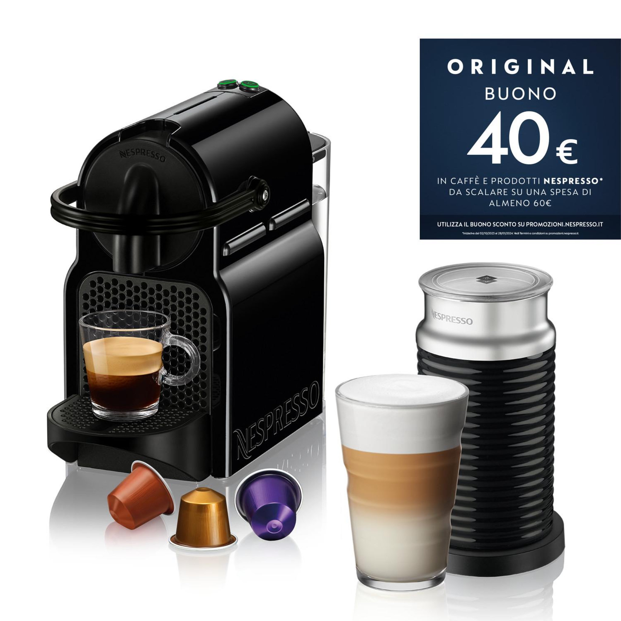 Voir la diapositive 3 : DELONGHI Machine à expresso delonghi inissia en 80.bae 0,7 l automatique