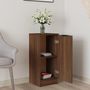 Voir la diapositive 3 : VIDAXL Buffet Chene marron 30x30x70 cm Bois d'ingenierie