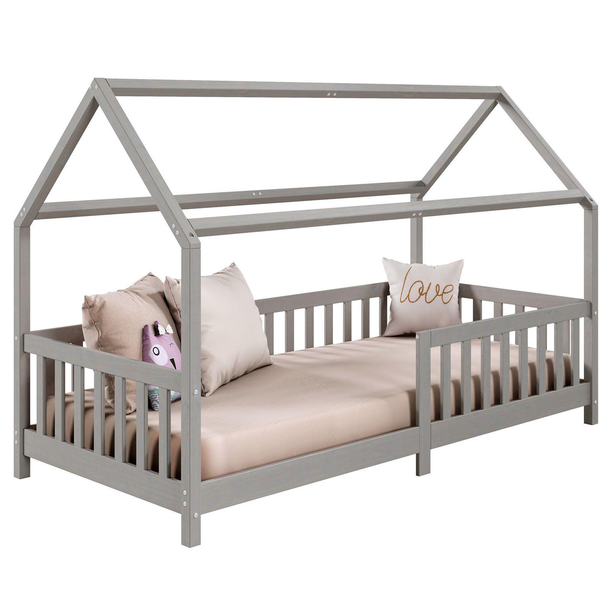 Voir la diapositive 1 : IDIMEX Lit cabane nina 90 x 190 cm, en pin massif