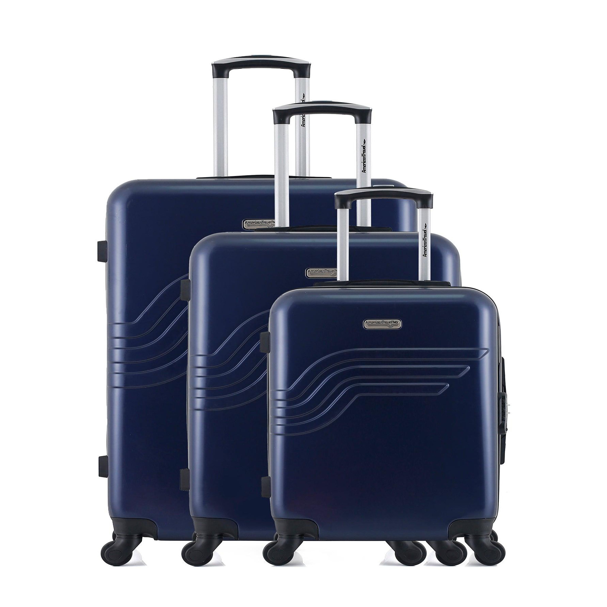 AMERICAN TRAVEL American travel - set de 3 valises detroit 75 cm 4 roues