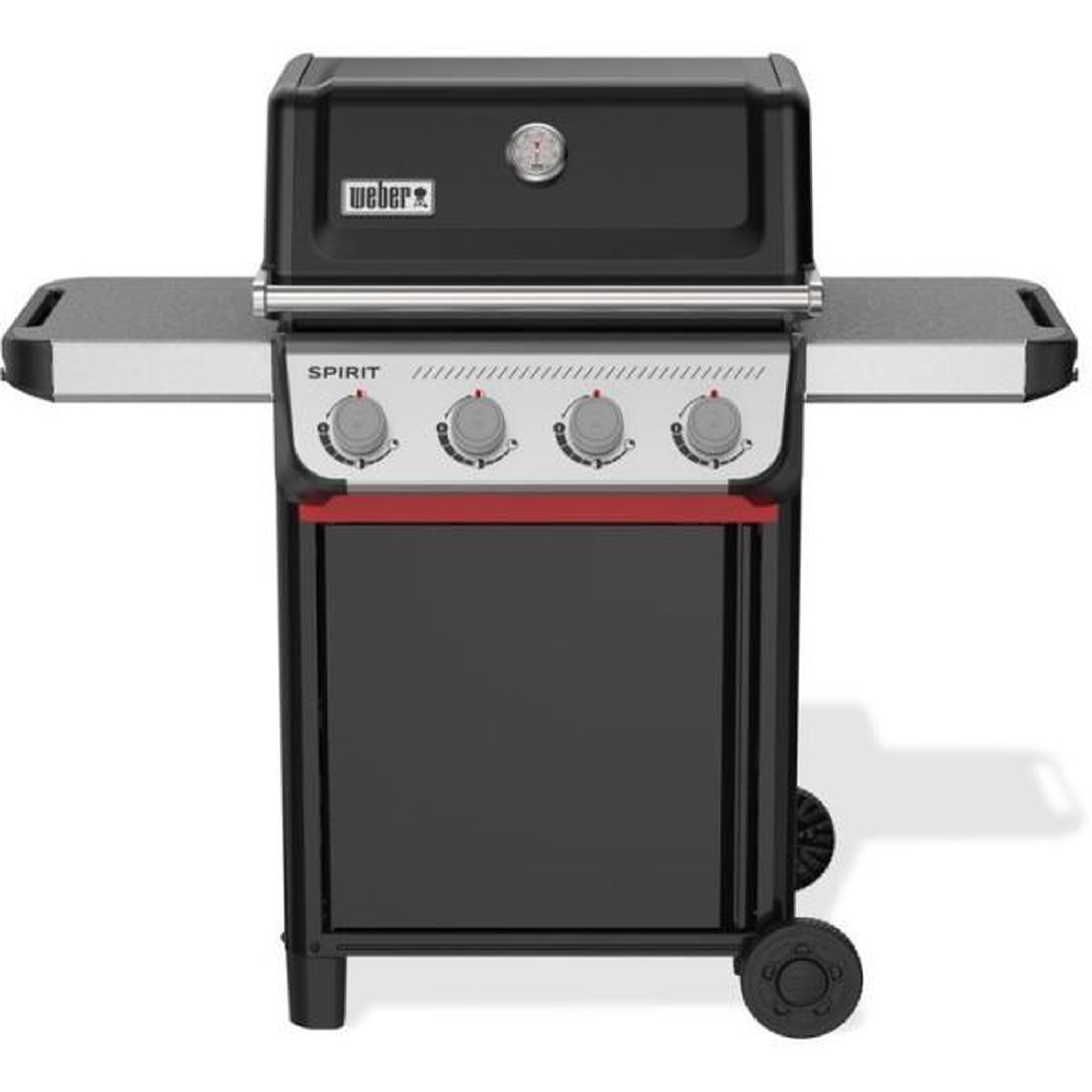 AAAAA Barbecue a gaz - Weber - Spirit E-410 - Thermometre analogique - Fonte d'aluminium - Tablettes latérales - Noir
