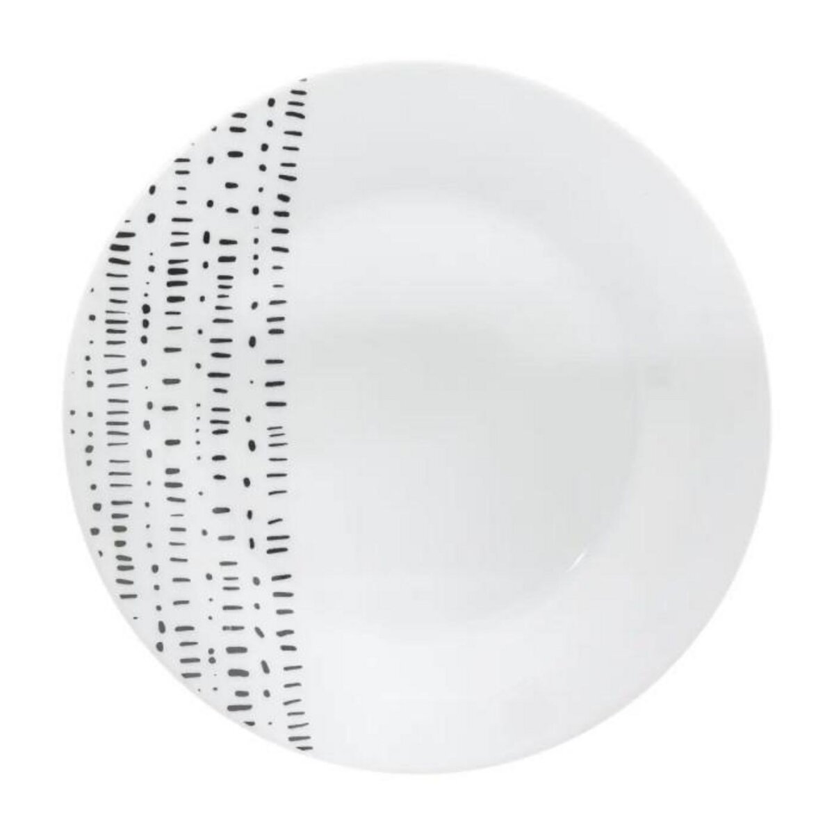 SECRET DE GOURMET Service de Table 18 Pièces  Berbère  27cm Blanc