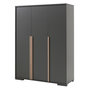 Voir la diapositive 5 : Paris Prix Pack - Lit Enfant, Chevet, Armoire & Bureau  London  Gris Anthracite