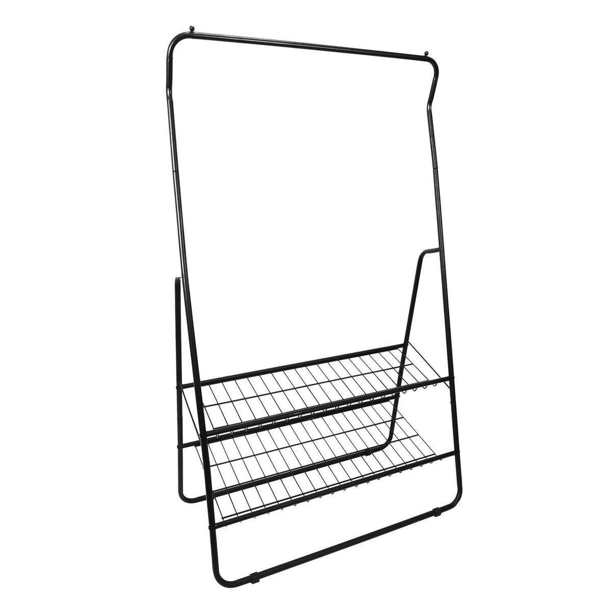 TOILINUX Portant pour Vêtement en métal - Noir