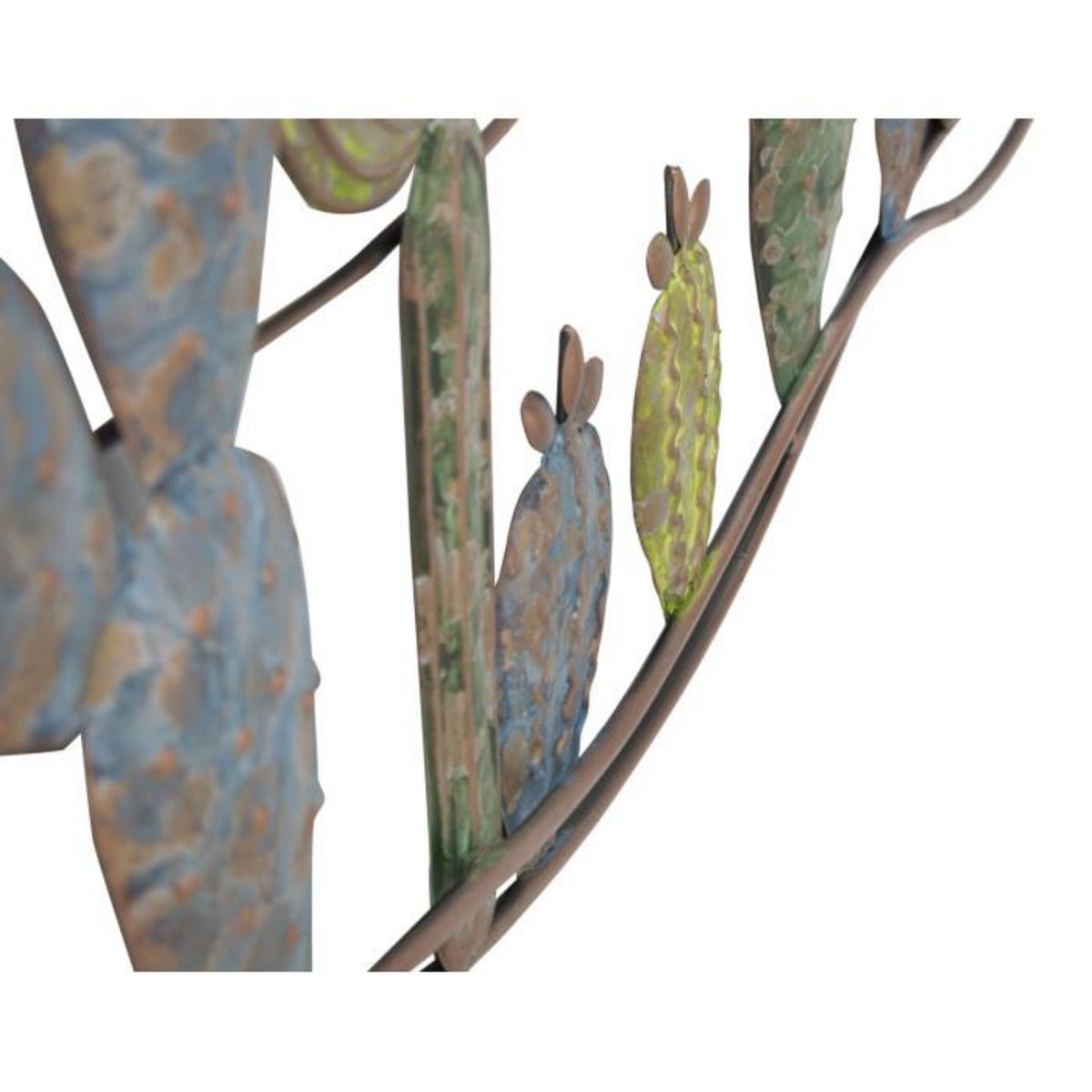 Paris Prix Décoration Murale en Métal  Cactus  90cm Multicolore