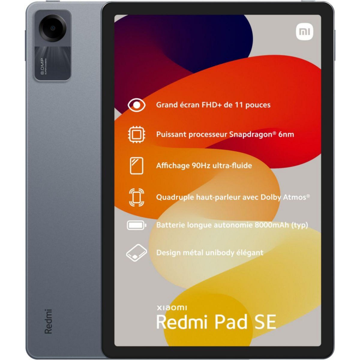 XIAOMI Tablette Android Pack Redmi Pad SE 256Go + Folio