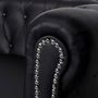 Voir la diapositive 3 : VIDAXL Canape Chesterfield a 3 places cuir synthetique noir