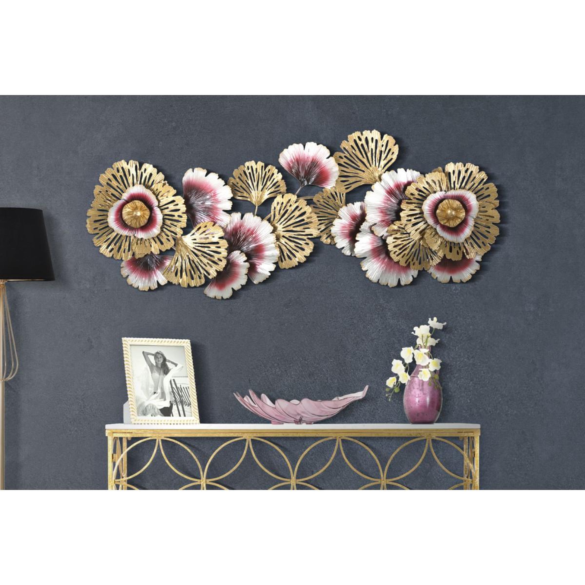 Voir la diapositive 5 : Paris Prix Décoration murale en métal  color  130cm multicolore