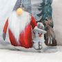 Voir la diapositive 4 : Paris Prix Coussin Déco de Noël LED  Gnome  40x40cm Multicolore