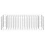 Voir la diapositive 4 : VIDAXL Lit sureleve a gabion Acier galvanise 90x30x30 cm