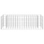 Voir la diapositive 4 : VIDAXL Lit sureleve a gabion Acier galvanise 90x30x30 cm