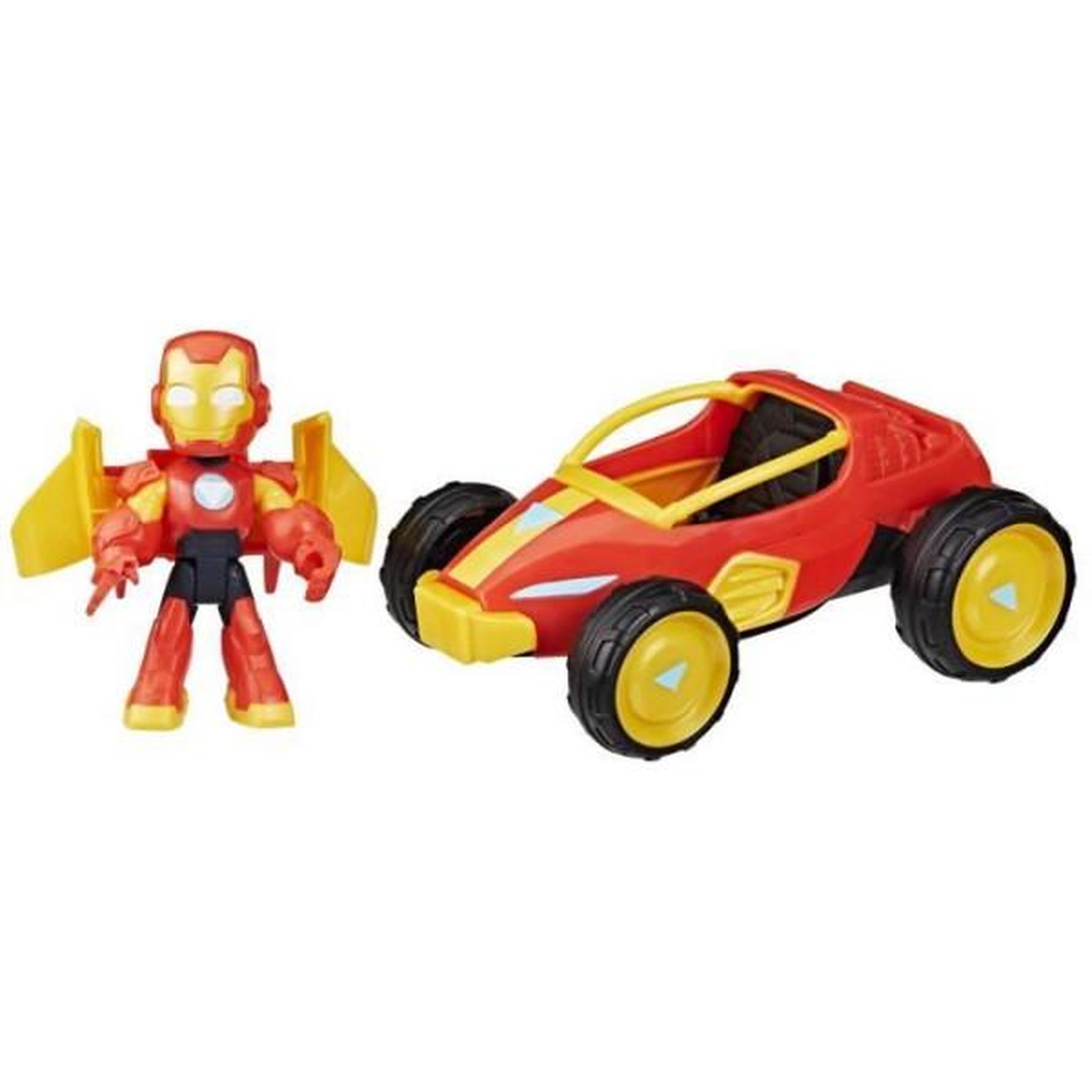 HASBRO Figurine Iron Man et véhicule Bolide Iron Man, Marvel Iron Man and his Awesome Friends, des 3 ans