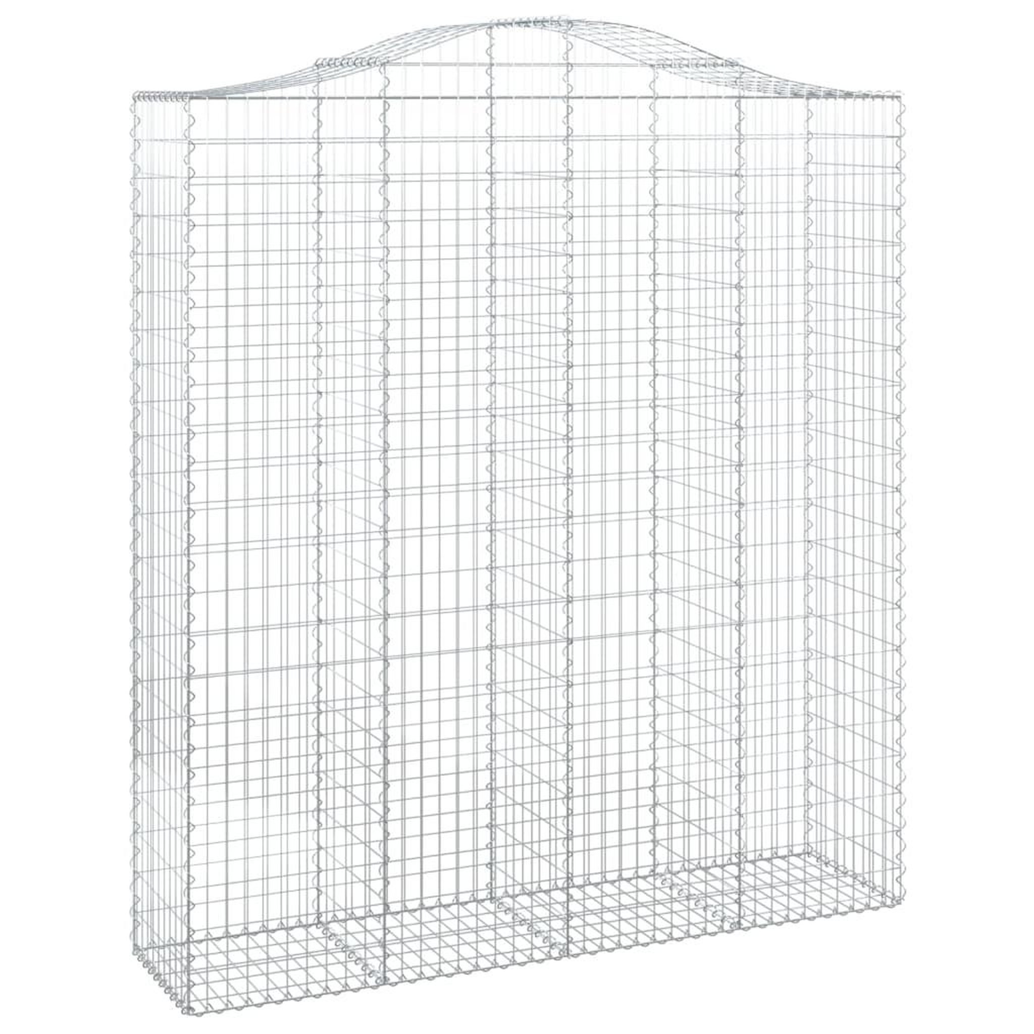 Voir la diapositive 3 : VIDAXL Paniers a gabions arques 13 pcs 200x50x220/240 cm Fer galvanise