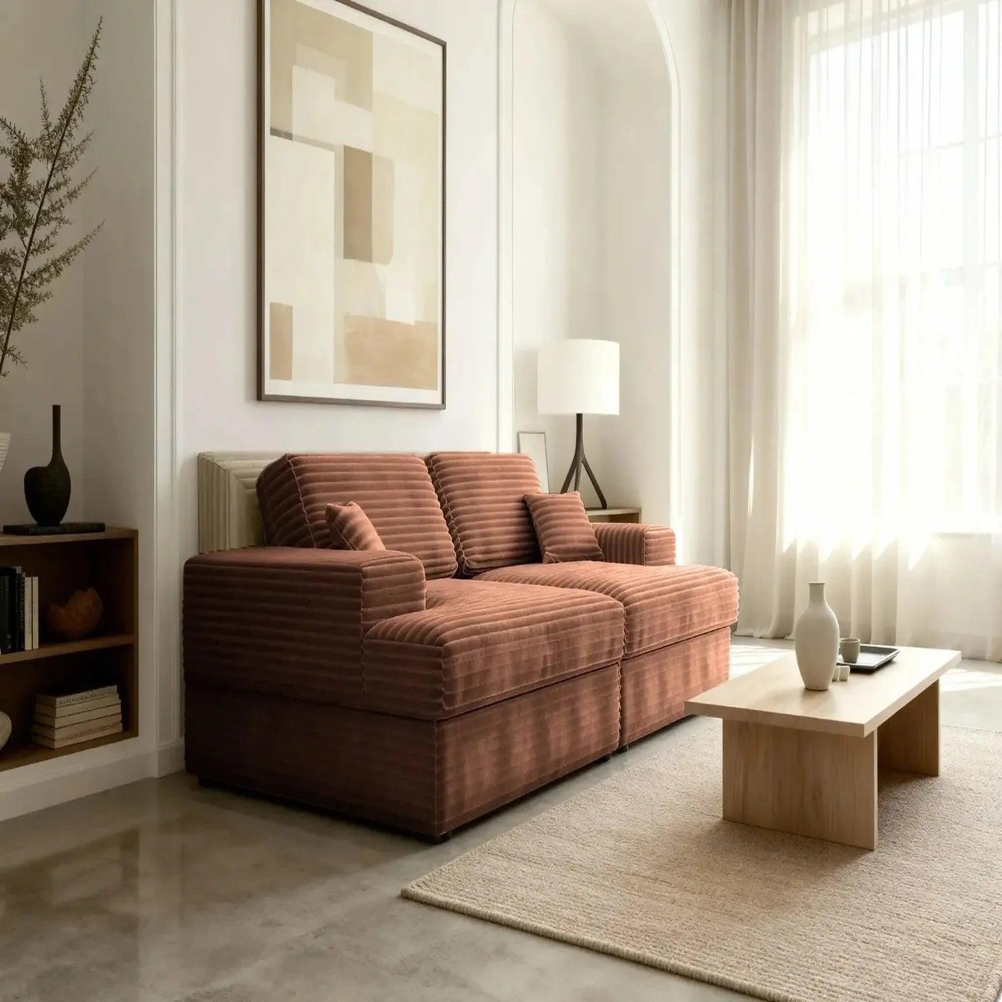 Voir la diapositive 5 : CASANOVA PARIS Lisbonne xl - canapé droit xl velours côtelé