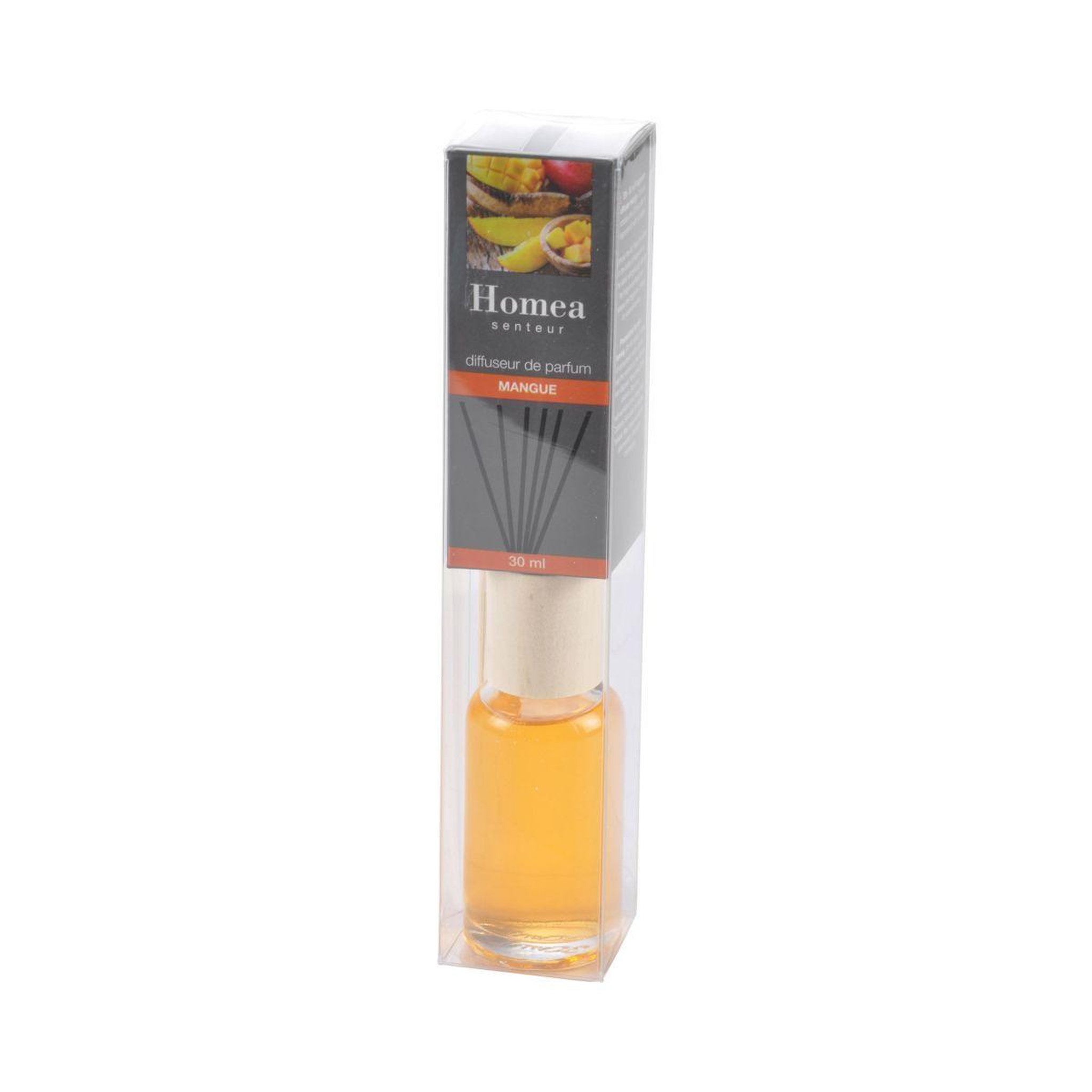 Voir la diapositive 2 : HOMEA Diffuseur de parfum  bois  30ml mangue