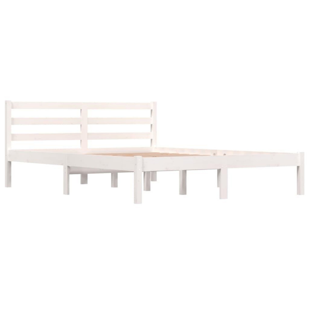 VIDAXL Cadre de lit sans matelas 120x190 cm blanc