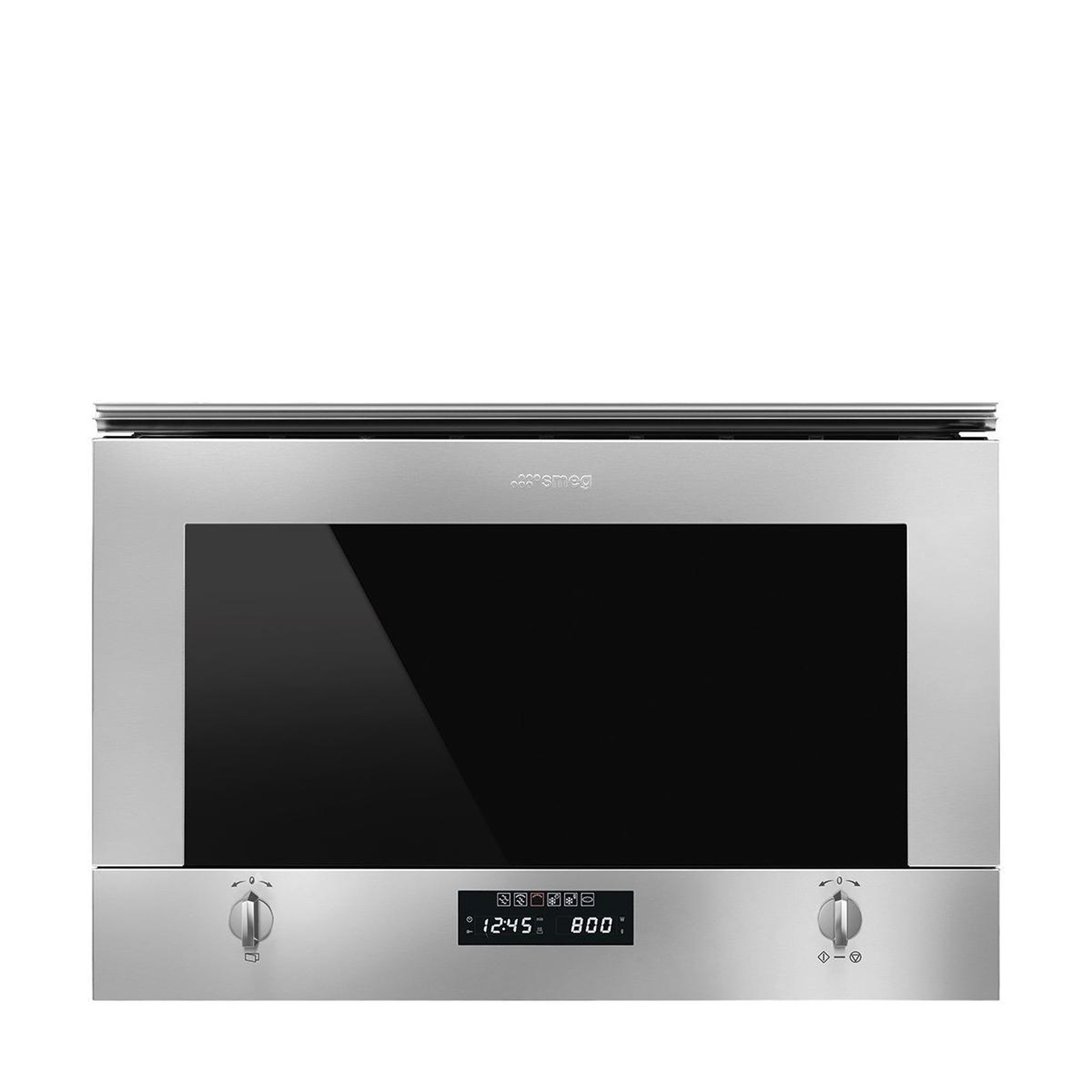SMEG Four à micro-ondes encastrable smeg mp422x1 micro-ondes avec gril 23 l 850 w acier satiné