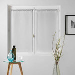 Paris Prix Paire de Voilages  Milza  60x160cm Blanc