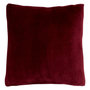 Voir la diapositive 1 : ATMOSPHERA Coussin en Flanelle Uni  Ollis  38x38cm Rouge Grenat