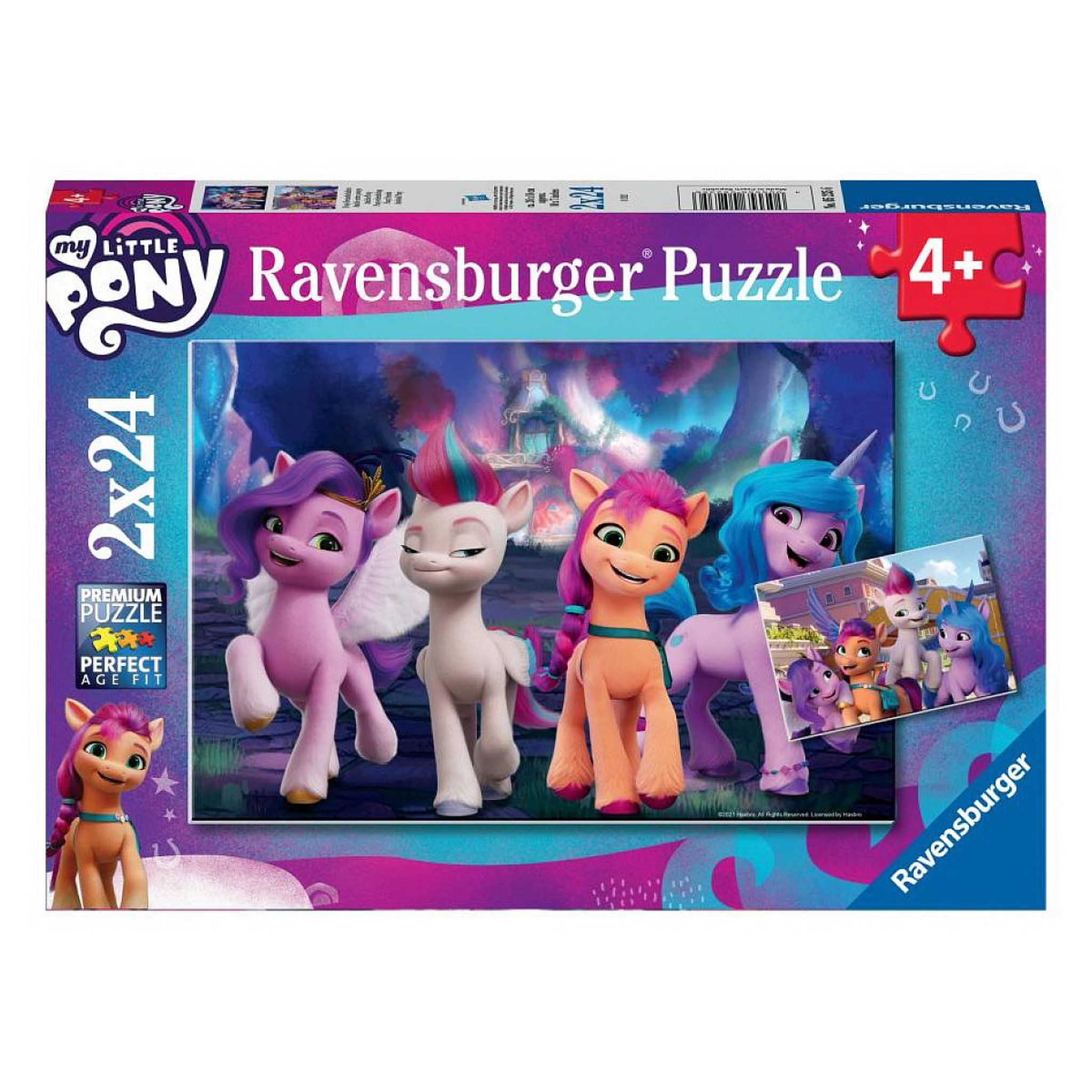RAVENSBURGER Puzzles 2x24 p - amitié entre poneys / my little pony
