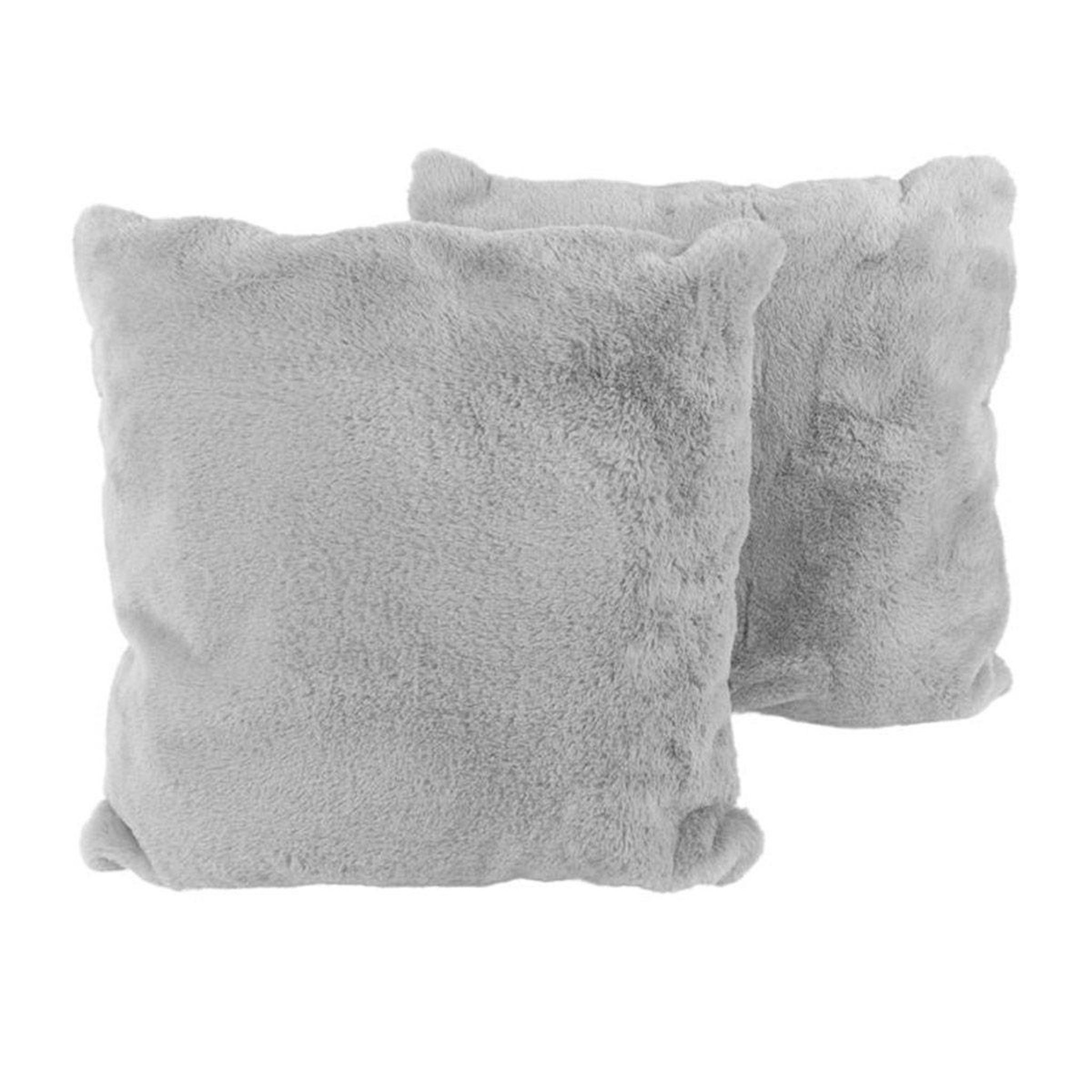 Voir la diapositive 1 : Paris Prix Lot de 2 coussins déco  aimée  45x45cm gris bleu