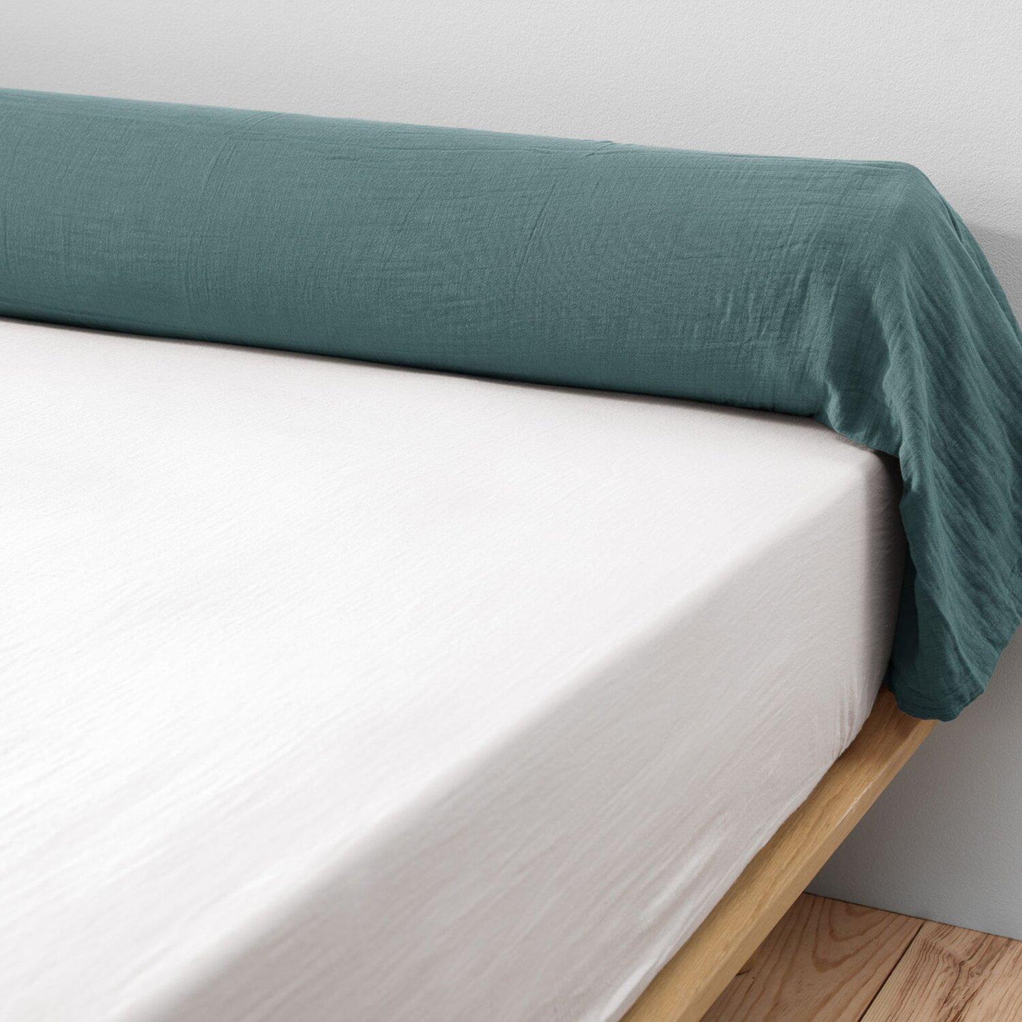 Voir la diapositive 2 : Home collection Taie de traversin 100% gaze de coton