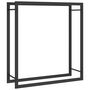 Voir la diapositive 2 : VIDAXL Portant de bois de chauffage Noir mat 80x28x86 cm Acier