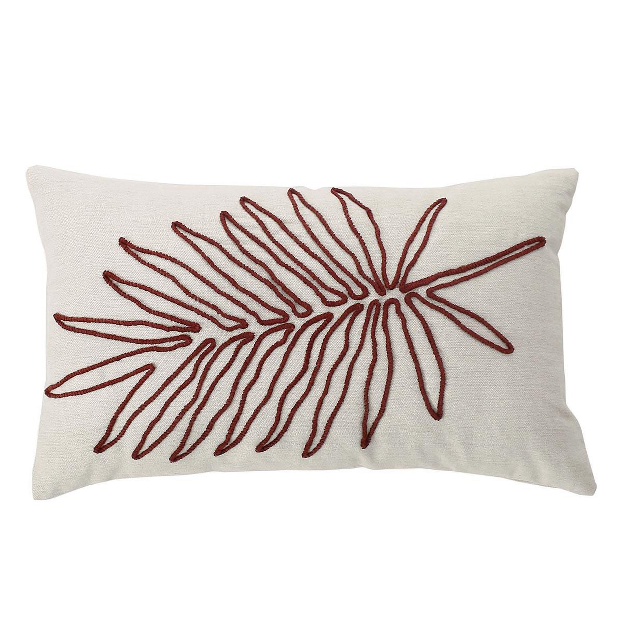 ENJOY HOME Coussin déco brodé  kasane  30x50cm écru