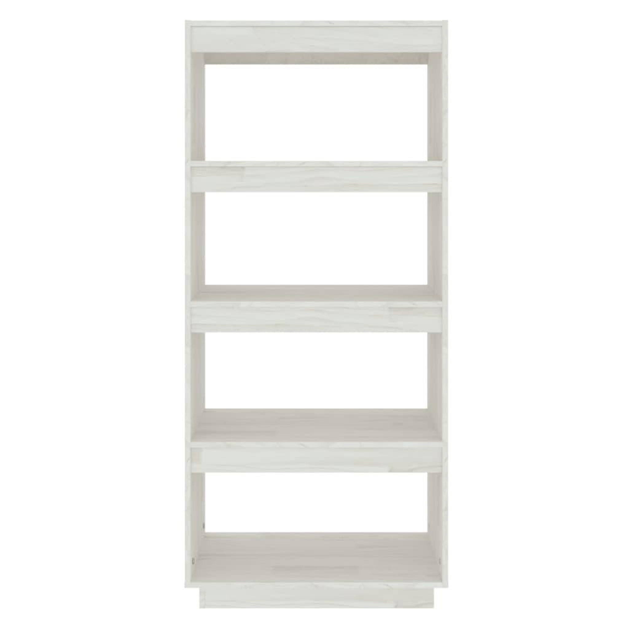 Voir la diapositive 5 : VIDAXL Bibliotheque/Separateur de piece Blanc 60x35x135 cm Pin massif