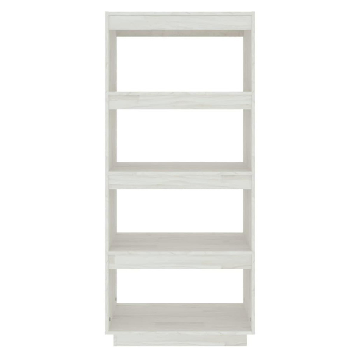 VIDAXL Bibliotheque/Separateur de piece Blanc 60x35x135 cm Pin massif