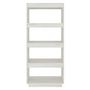 Voir la diapositive 5 : VIDAXL Bibliotheque/Separateur de piece Blanc 60x35x135 cm Pin massif