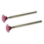 MAXICRAFT 2 meules oxyde d'alumine lenticulaire Ø 10 mm